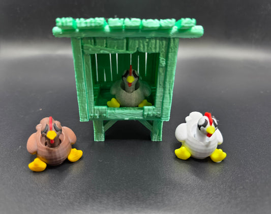 Mini Chicken Coop Set – 2 Chickens + Coop 🐔