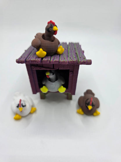 Mini Chicken Coop Set – 2 Chickens + Coop 🐔