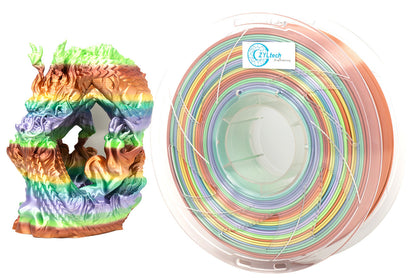 2024 Rainbow Silk Series PLA 3D Printer Filament 1.75mm 1 kg 2.2 lbs